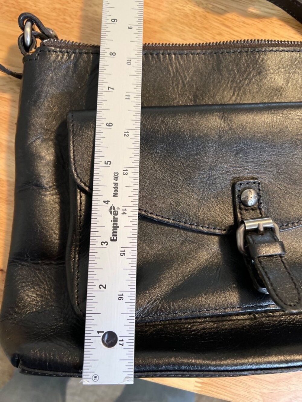 Patricia Nash Kirby crossbody black leather purse - Picture 5 of 11